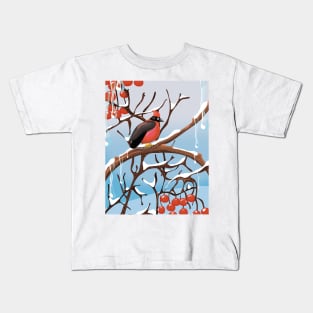 Winter Bird Kids T-Shirt